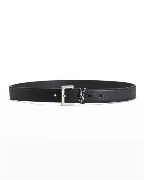 cinturino ysl|Saint Laurent YSL Cintura Box Leather Belt .